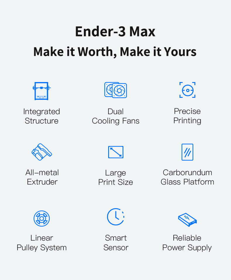 Ender-3 MAX egenskaber