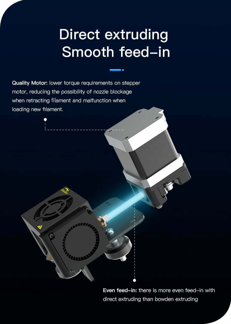 Creality Ender-3 Direct Extruding Kit med bedre filament fremføring