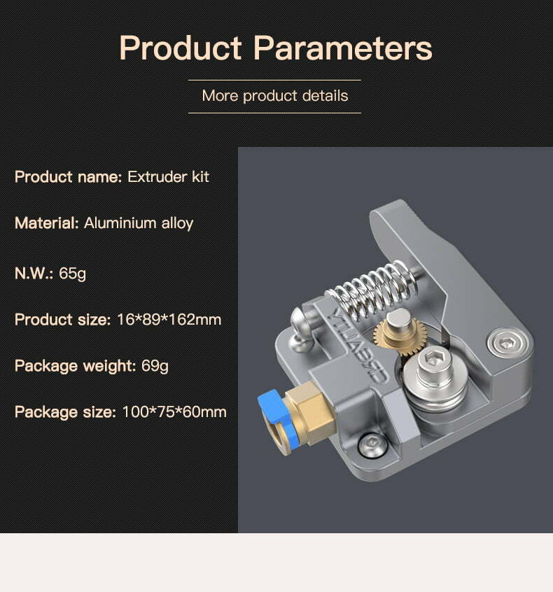 Creality Extruder Kit Ender-3 produkt detaljer