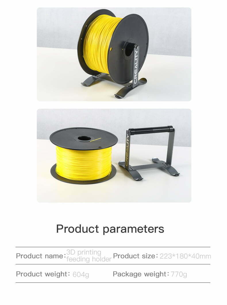 3D Printer Multi-kilo filament holder Galleri og specifikationer