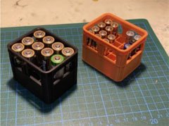 Ølkasse batteriholder
