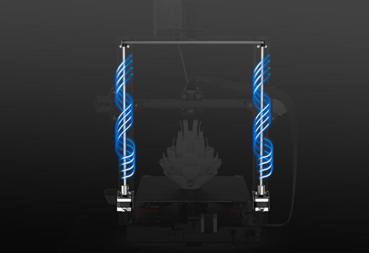 3D-printer med dual rods