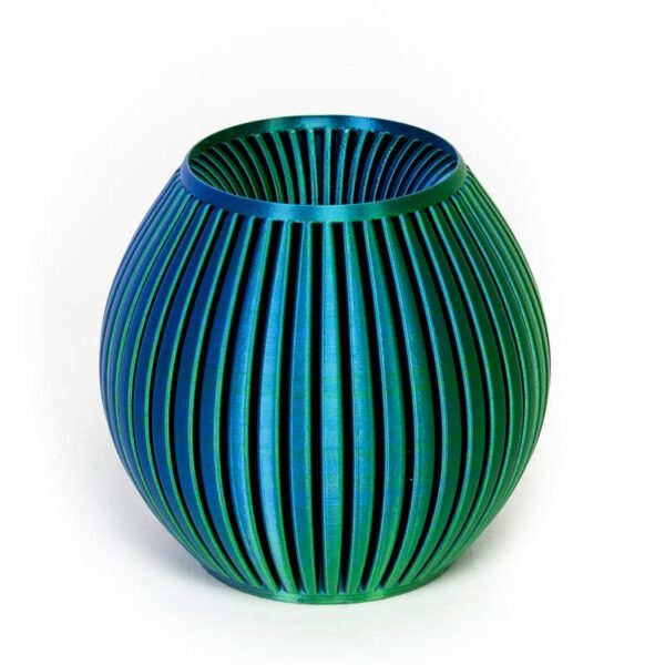 FormFutura ColorMorph blå og grøn vase
