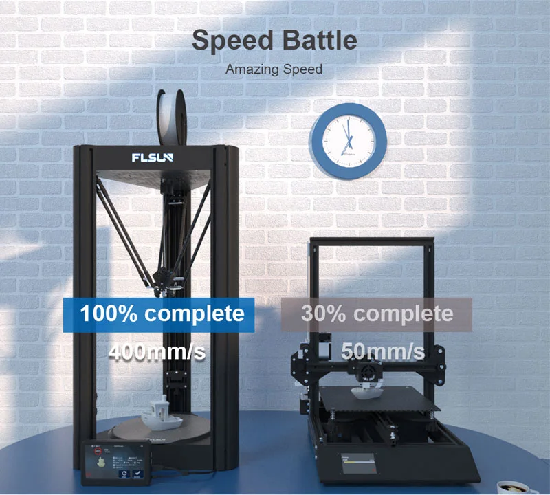 3D-printer Speed battle med traditionel printer