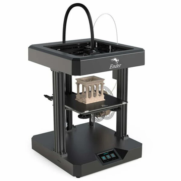 Creality Ender 7 3D printer med model på byggepladen