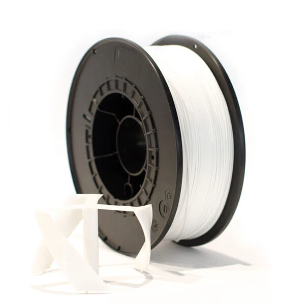 FilaLab PETG White filament med model