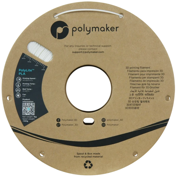 PolyLite PLA White rulle