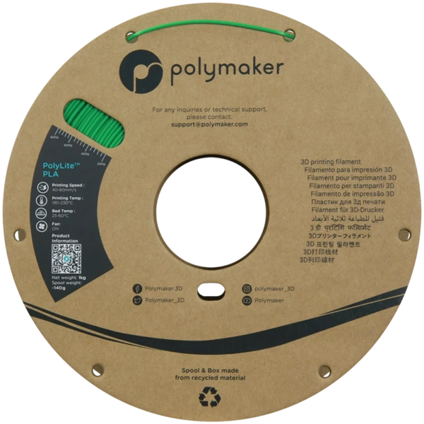 PolyLite PLA Green rulle