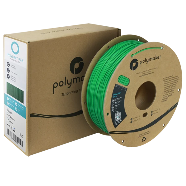 PolyLite PLA Green med boks og rulle