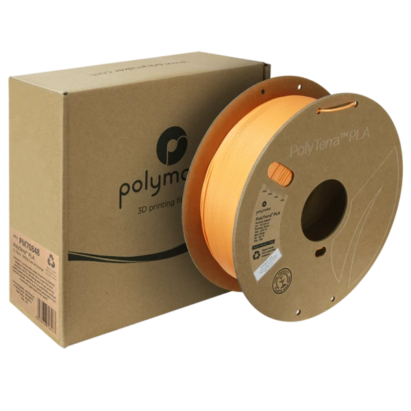 PolyTerra PLA Sunrise Orange med boks og rulle