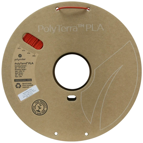 PolyTerra PLA Army Red rulle